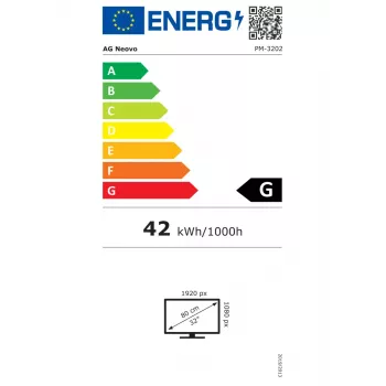 Skaitmeninės reklamos ekranas AG Neovo 32 colių (31,5 colio) LCD 1920 x 1080