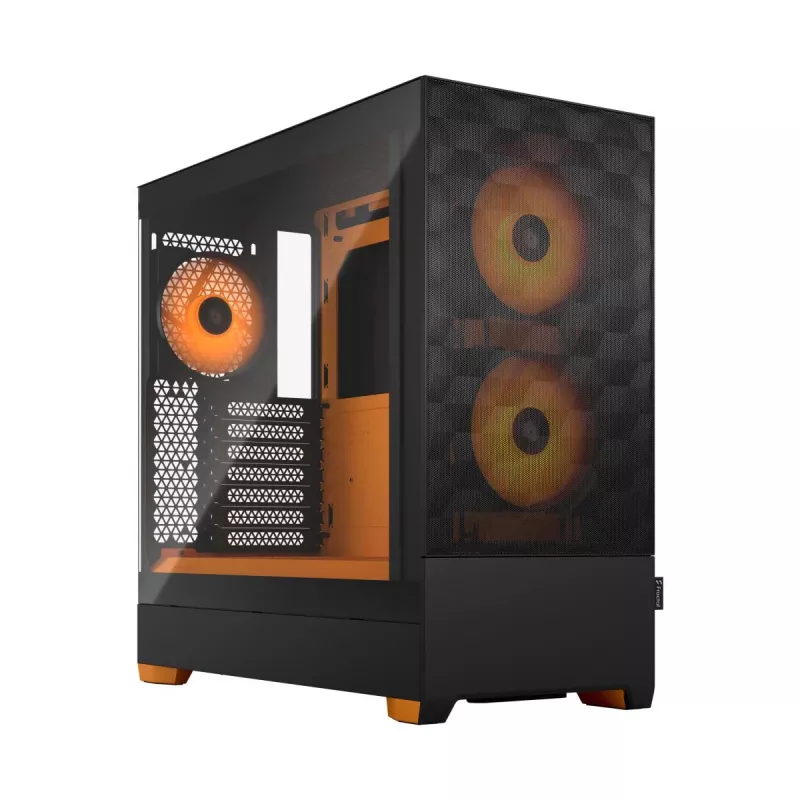 FRACTAL DESIGN Fractal Design Pop Air RGB Orange Core Tg Clear Tint