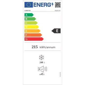 Gorenje FH25EAW Šaldiklis Laisvai pastatomas 248 L Baltas