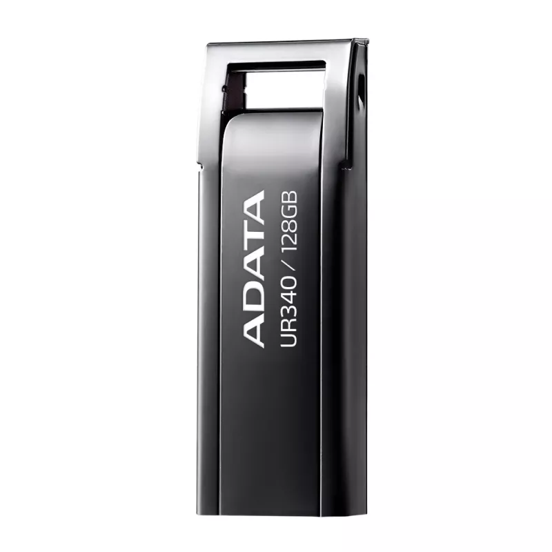 USB atmintinė ADATA UR340 128 GB USB Type-A 3.2 Gen 2, metalinis korpusas, juoda
