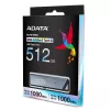 ADATA UE800 USB atmintinė 512 GB USB Type-C 3.2 Gen 2 (3.1 Gen 2) Sidabrinė