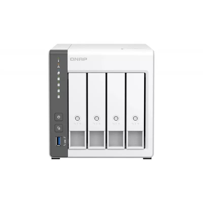 QNAP TS-433 NAS bokštas ARM Cortex-A55 4 GB 0 TB QNAP QTS Baltas