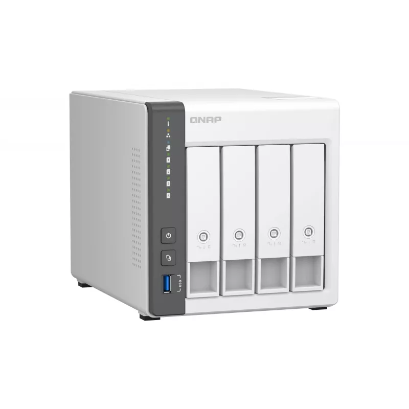 QNAP TS-433 NAS bokštas ARM Cortex-A55 4 GB 0 TB QNAP QTS Baltas