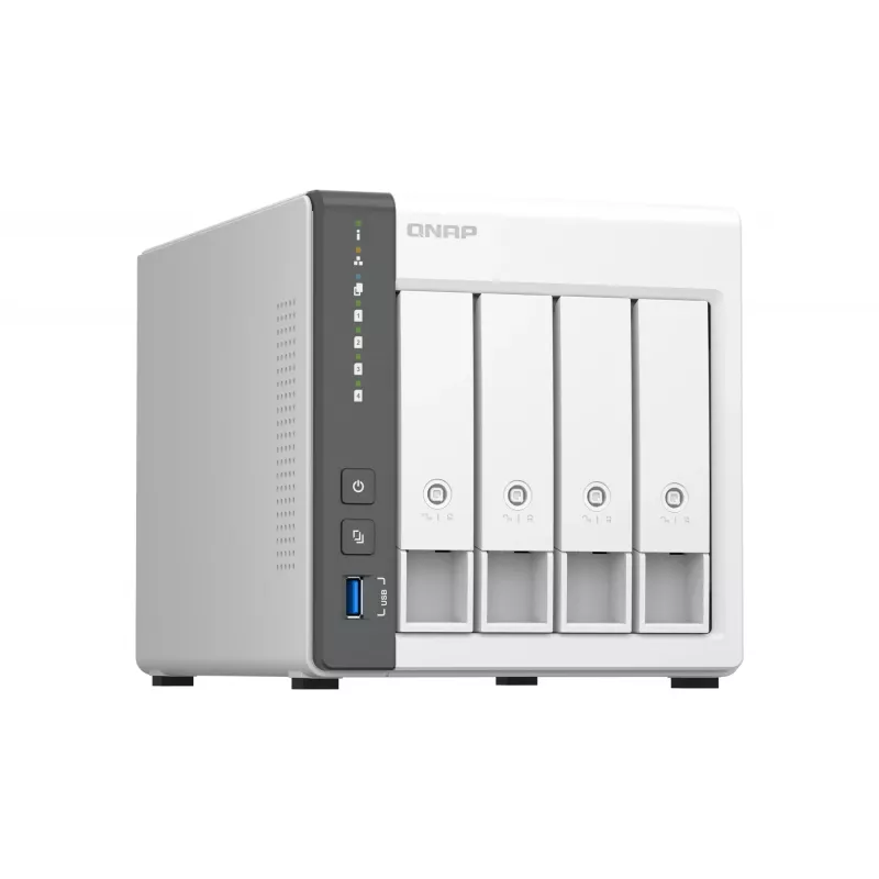 QNAP TS-433 NAS bokštas ARM Cortex-A55 4 GB 0 TB QNAP QTS Baltas