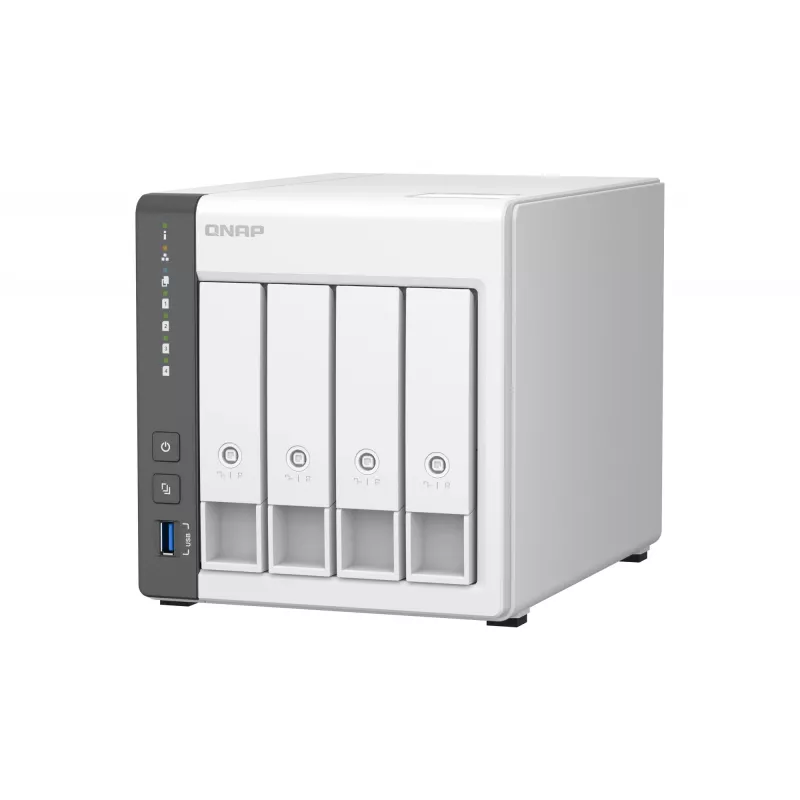 QNAP TS-433 NAS bokštas ARM Cortex-A55 4 GB 0 TB QNAP QTS Baltas
