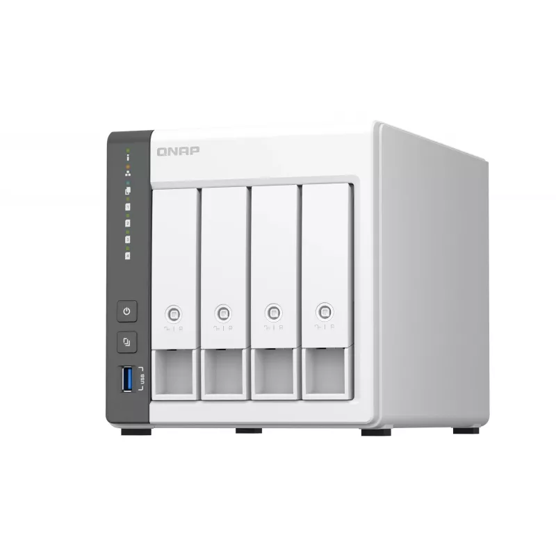 QNAP TS-433 NAS bokštas ARM Cortex-A55 4 GB 0 TB QNAP QTS Baltas