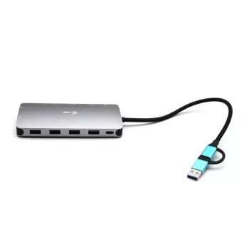 i-tec USB 3.0 USB-C/Thunderbolt 3x Display Metal Nano Dock su LAN + Power Delivery 100 W
