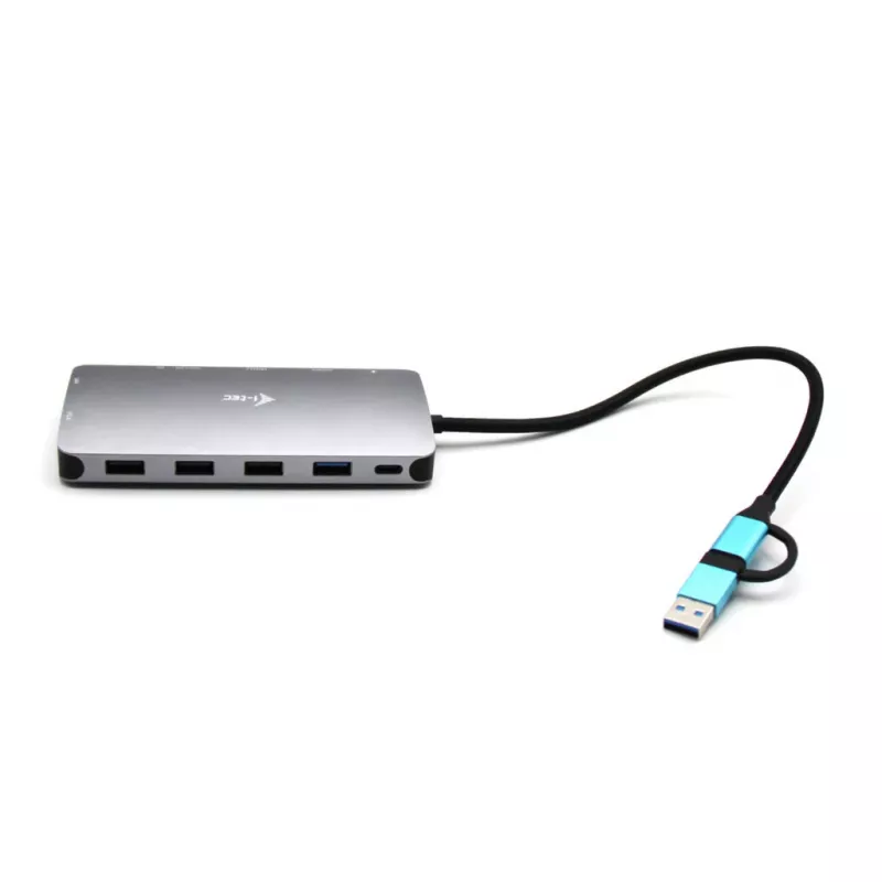 i-tec USB 3.0 USB-C/Thunderbolt 3x Display Metal Nano Dock su LAN + Power Delivery 100 W