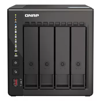 QNAP TS-453E NAS bokštinis Intel® Celeron® J6412 8 GB 0 TB QNAP QTS Juoda