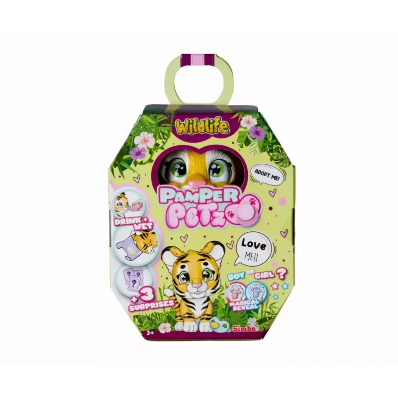 Kolekcinė figūrėlė SIMBA Tigras (modelis 105953575) — maža detalizuota gyvūno figūrėlė