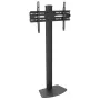 Ant grindų stovintis televizoriaus laikiklis TECHLY ICA-TR27 32–55 colių (81,3–139,7 cm), VESA 100x100–600x400, pakreipimas -15–0°, maks. apkrova 40 kg, juodas
