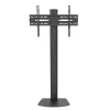 Ant grindų stovintis televizoriaus laikiklis TECHLY ICA-TR27 32–55 colių (81,3–139,7 cm), VESA 100x100–600x400, pakreipimas -15–0°, maks. apkrova 40 kg, juodas