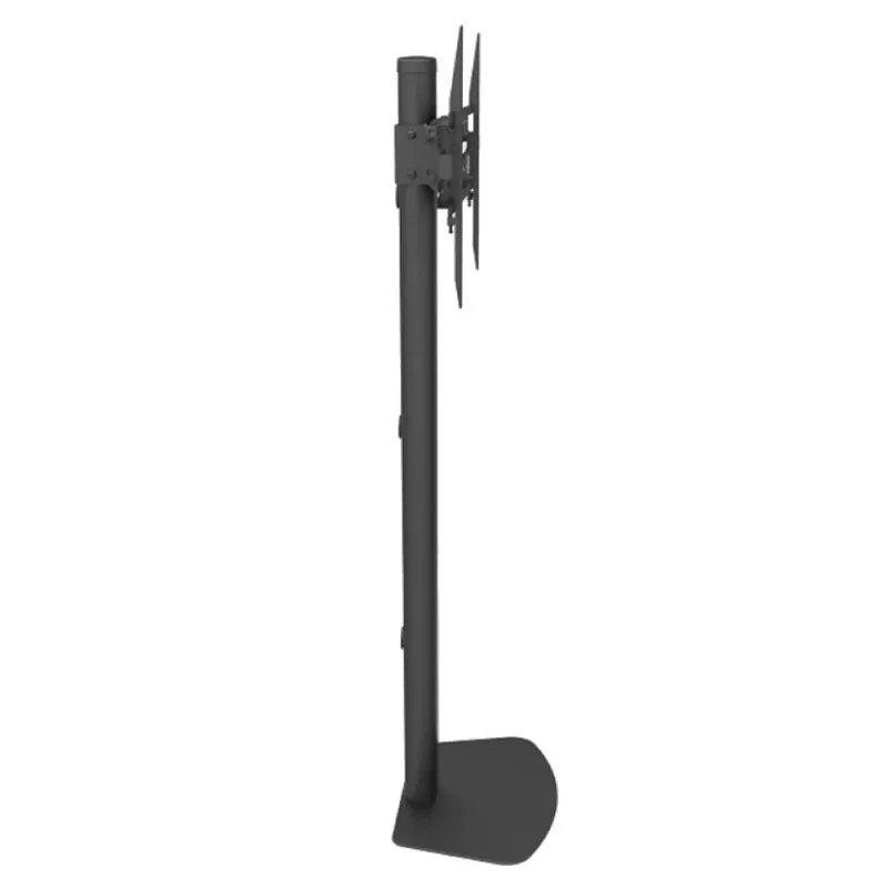 Ant grindų stovintis televizoriaus laikiklis TECHLY ICA-TR27 32–55 colių (81,3–139,7 cm), VESA 100x100–600x400, pakreipimas -15–0°, maks. apkrova 40 kg, juodas
