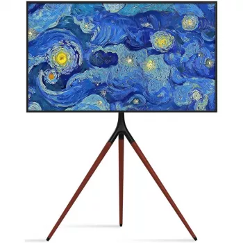 Grindinis televizoriaus laikiklis TECHLY ICA-TR18SAM 45–65 colių (114,3–165,1 cm), VESA 200x200–600x400, talpa 32 kg, riešutmedžio spalvos