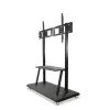 Nešiojamas grindų stovas TECHLY Signage Display Mount ICA-TR31 55–120 colių ekranams, VESA 1200x600, maks. apkrova 150 kg, juodas