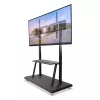 Nešiojamas grindų stovas TECHLY Signage Display Mount ICA-TR31 55–120 colių ekranams, VESA 1200x600, maks. apkrova 150 kg, juodas