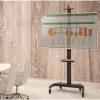 Techly plieninės stovo grindų atramos su reguliuojamu aukščiu, TV nuo 60'' iki 100''