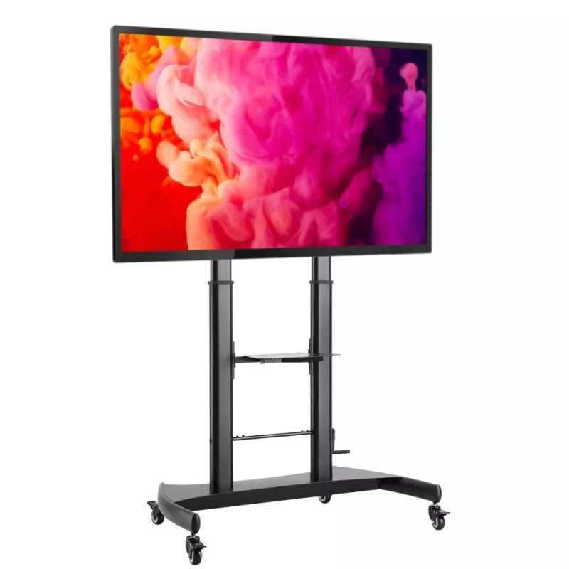 Techly plieninės stovo grindų atramos su reguliuojamu aukščiu, TV nuo 60'' iki 100''