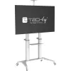 Techly ICA-TR49W multimedijos vežimėlis/stovas baltas plokščiajam ekranui