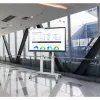 Techly ICA-TR49W multimedijos vežimėlis/stovas baltas plokščiajam ekranui