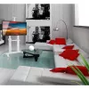 Techly ICA-TR49W multimedijos vežimėlis/stovas baltas plokščiajam ekranui