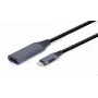 Vaizdo kabelio adapteris GEMBIRD USB Type-C į HDMI A-USB3C-HDMI-01, 0,15 m, pilkas