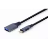 GEMBIRD USB 3.0 OTG Type-C į USB Type-A kabelis (CM/AF), kosminė pilka