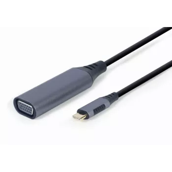 GEMBIRD USB Type-C į VGA ekrano adapteris, 15 cm, kosminės pilkos spalvos