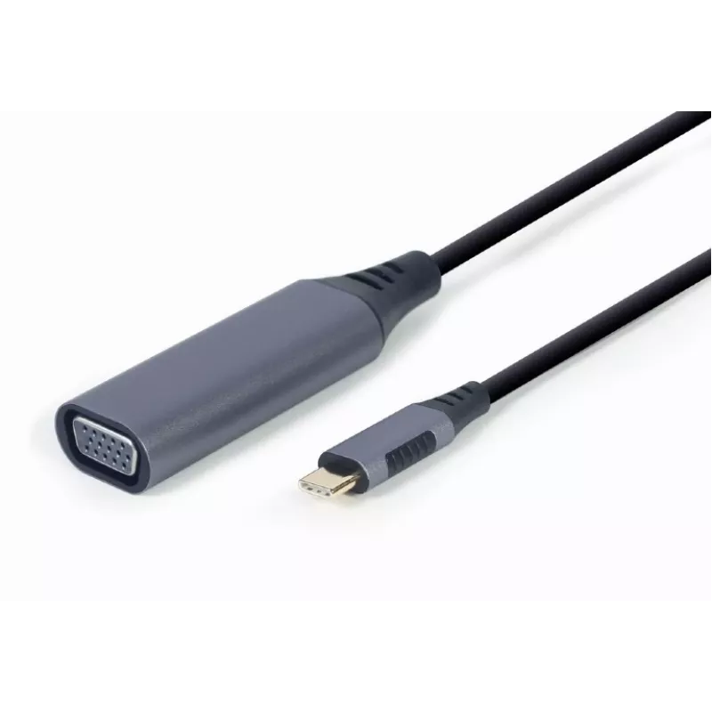 GEMBIRD USB Type-C į VGA ekrano adapteris, 15 cm, kosminės pilkos spalvos