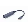 GEMBIRD USB Type-C į VGA ekrano adapteris, 15 cm, kosminės pilkos spalvos