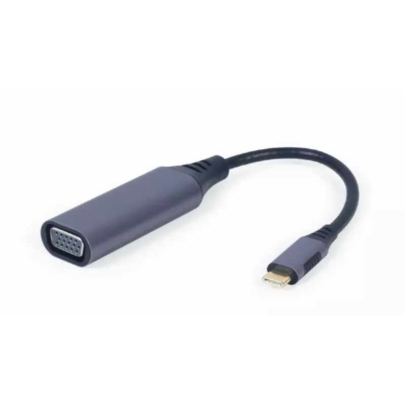 GEMBIRD USB Type-C į VGA ekrano adapteris, 15 cm, kosminės pilkos spalvos