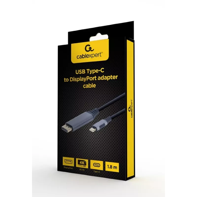 Gembird CC-USB3C-DPF-01-6 vaizdo kabelio adapteris 1,8 m USB Type-C DisplayPort