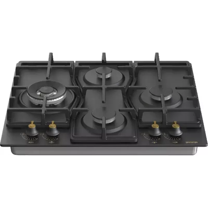Gorenje GW6D42CLB kaitlentė juoda įmontuojama 60 cm dujinė 4 zonos