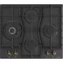 Gorenje GW6D42CLB kaitlentė juoda įmontuojama 60 cm dujinė 4 zonos