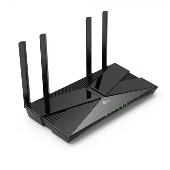 TP-Link AX1800 Dual Band Wi-Fi 6 maršrutizatorius, Wi-Fi 6 (802.11ax), Dviejų juostų (2,4 GHz / 5 GHz), Ethernet LAN, Juodas, Stalinis maršrutizatorius