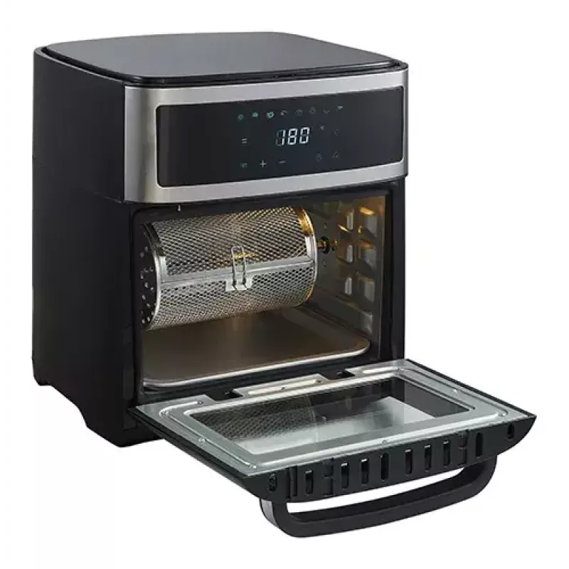 Karšto oro gruzdintuvė orkaitė Adler AD 6309 13 L 2500 W juoda/sidabrinė, jutiklinis valdymas, rotiserija