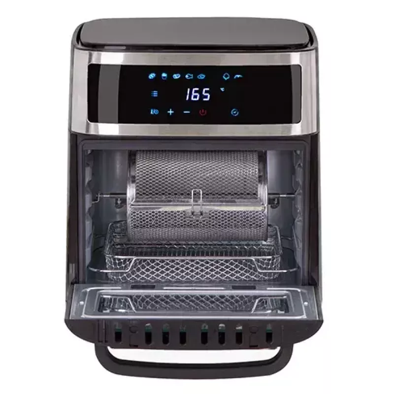 Karšto oro gruzdintuvė orkaitė Adler AD 6309 13 L 2500 W juoda/sidabrinė, jutiklinis valdymas, rotiserija