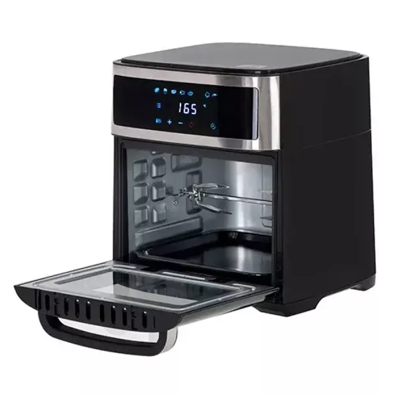 Karšto oro gruzdintuvė orkaitė Adler AD 6309 13 L 2500 W juoda/sidabrinė, jutiklinis valdymas, rotiserija