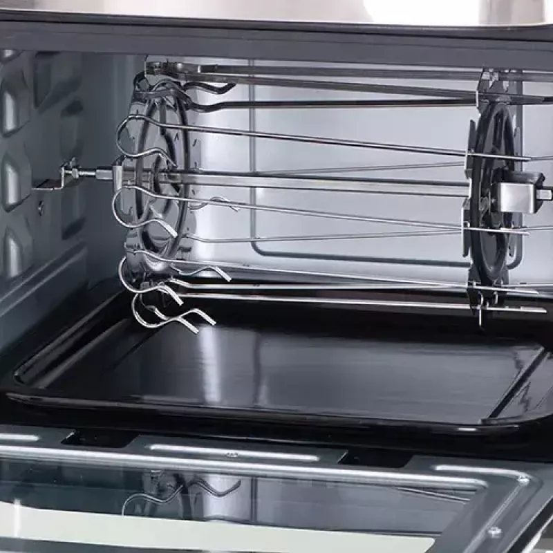 Karšto oro gruzdintuvė orkaitė Adler AD 6309 13 L 2500 W juoda/sidabrinė, jutiklinis valdymas, rotiserija