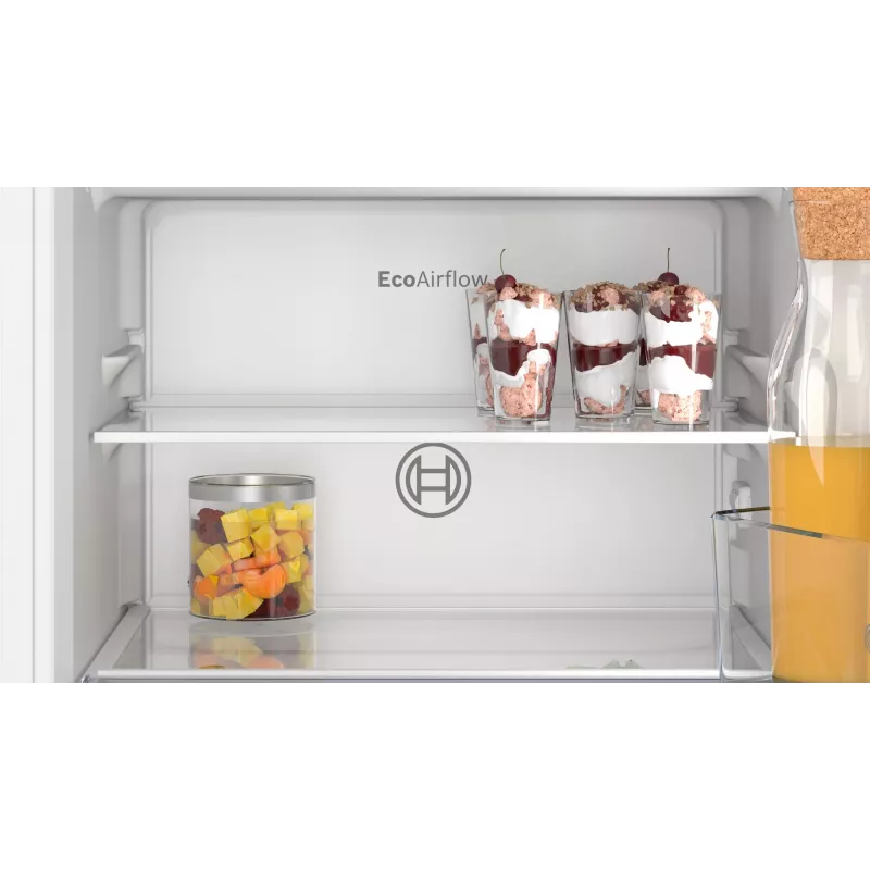 Bosch Serie 2 KIL22NSE0 kombinuotas šaldytuvas įmontuojamas 119 L Baltas