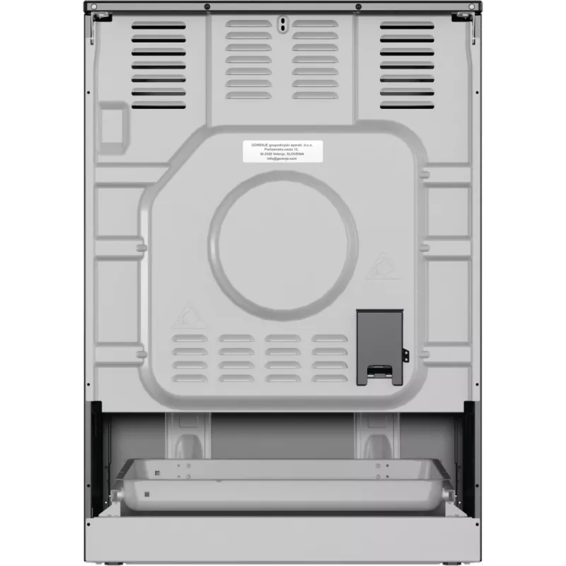 Gorenje GECS6B71CLB Laisvai pastatoma viryklė Elektrinė Keraminė kaitlentė Juoda