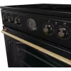 Gorenje GECS6B71CLB Laisvai pastatoma viryklė Elektrinė Keraminė kaitlentė Juoda