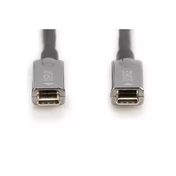 DIGITUS USB Type-C - USB Type-C AOC Hybrid FO kabelis 4K@60Hz USB 3.1 SPEC 15m