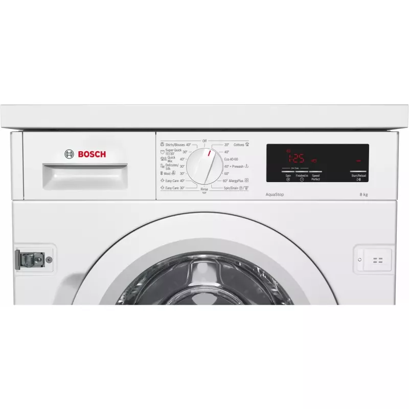 Bosch Serie 6 WIW24342EU skalbimo mašina, priekinė pakrova, 8 kg, 1200 aps./min., balta