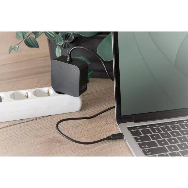 Nešiojamojo kompiuterio USB-C įkroviklis Digitus DA-10071 65W, vidaus naudojimui, AC, juodos spalvos