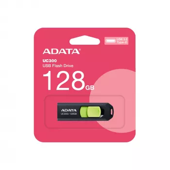 ADATA ACHO-UC300-128G-RNB USB atmintukas 128 GB USB Type-C 3.2 Gen 1 (3.1 Gen 1) Juoda