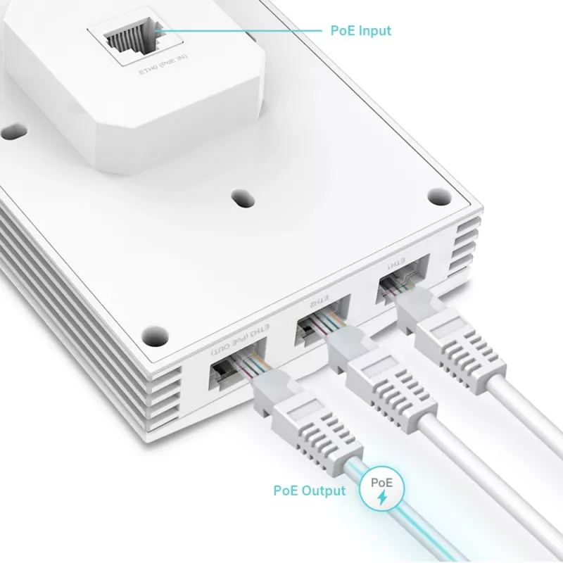 TP-Link Omada AX3000 Wall Plate WiFi 6 prieigos taškas
