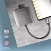 Axagon CRE-S3C Aliumininis didelės spartos USB-C 3.2 Gen 1 atminties kortelių skaitytuvas. 3 lizdai, UHS-II