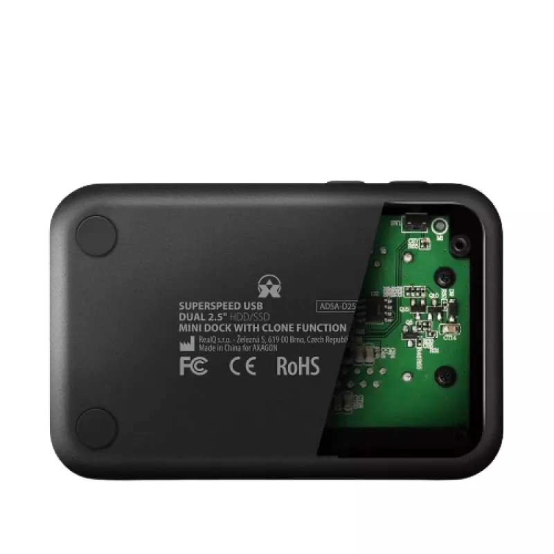Axagon ADSA-D25 SuperSpeed USB DUAL 2,5 colio SSD/HDD MINI dokas