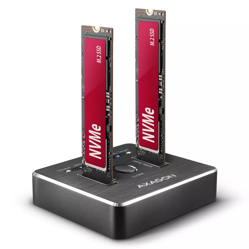 Axagon ADSA-M2C SuperSpeed USB-C 10Gbps dviejų M.2 NVMe dokas